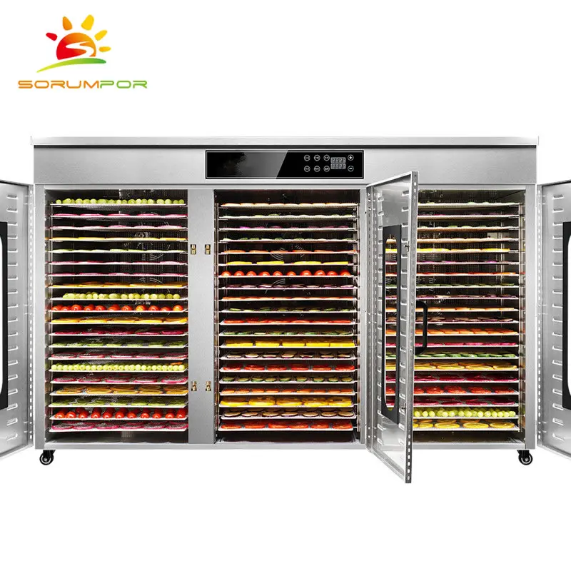 Commercial Dryer 60 Tray Drying Fruit Product Machine Food Processors Food Dehydrator For Sale