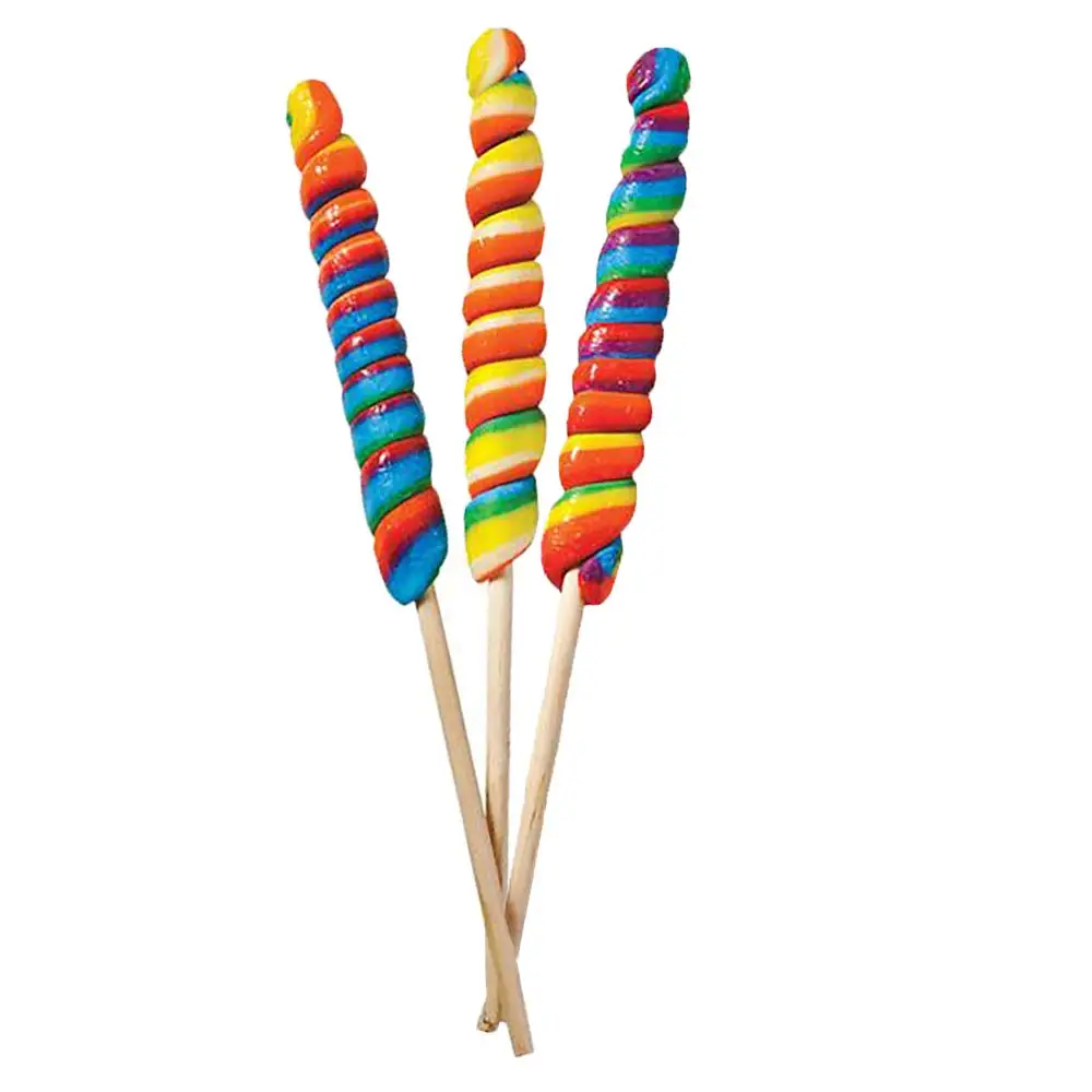 OEM wholesale rainbow twirl swirl lollies lollypop lollipop