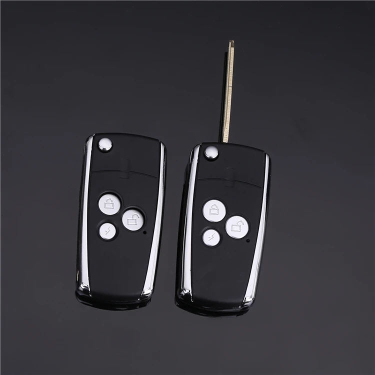 3 Buttons Remote Control Flip Key Shell Silicone Skin Car Emergency Remote Key Covers silicone