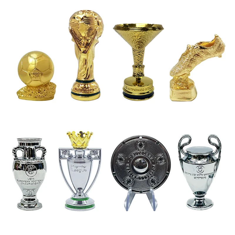 Mini medals trophy decoration Keychain Champions Premier Bundesliga Golden Boots ball Cup souvenirs