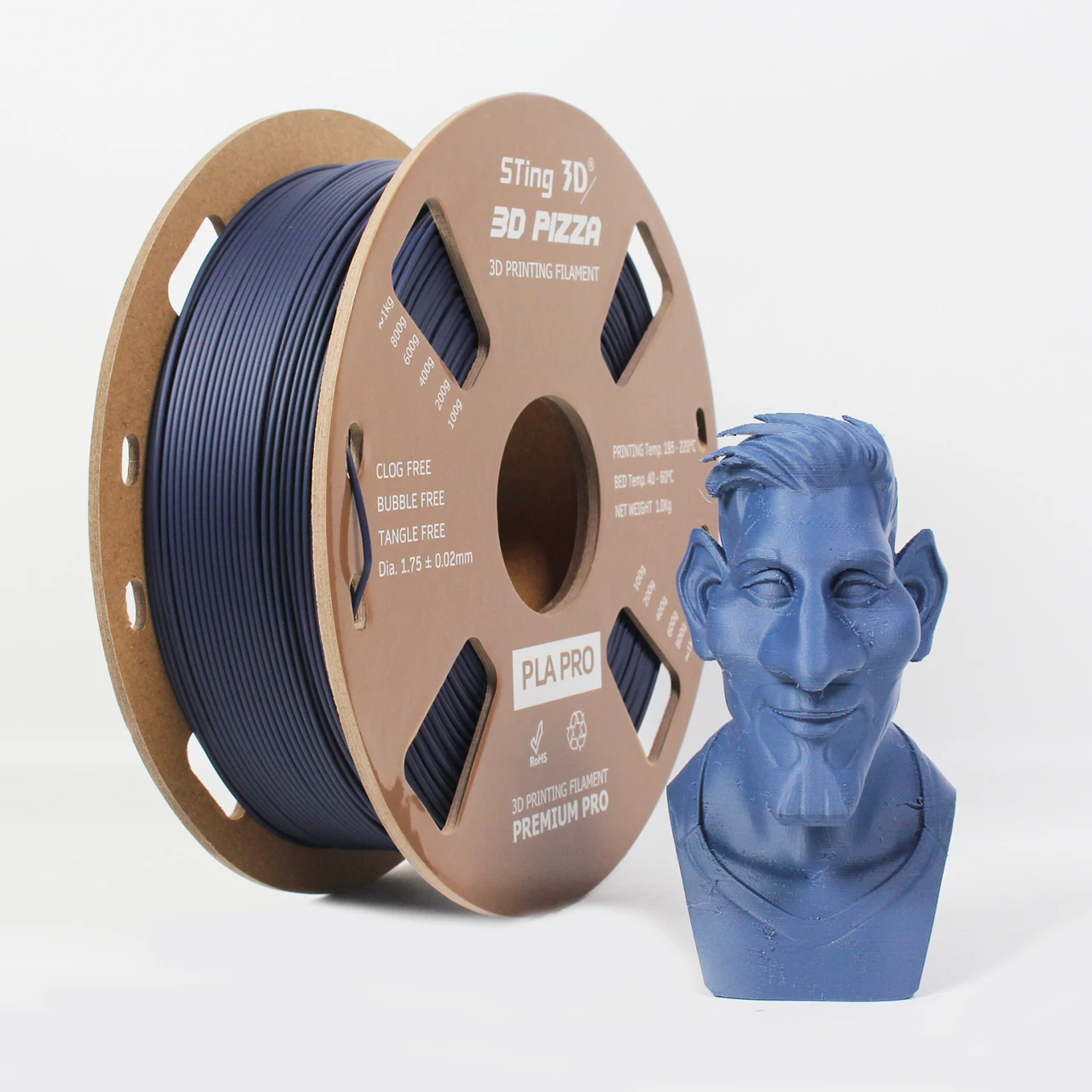 Хорошая прочность и высокая твердость Печать накаливания 3d mate 1 75 мм 2 85 3 кг PLA Pro плюс 3D принтер Filamento