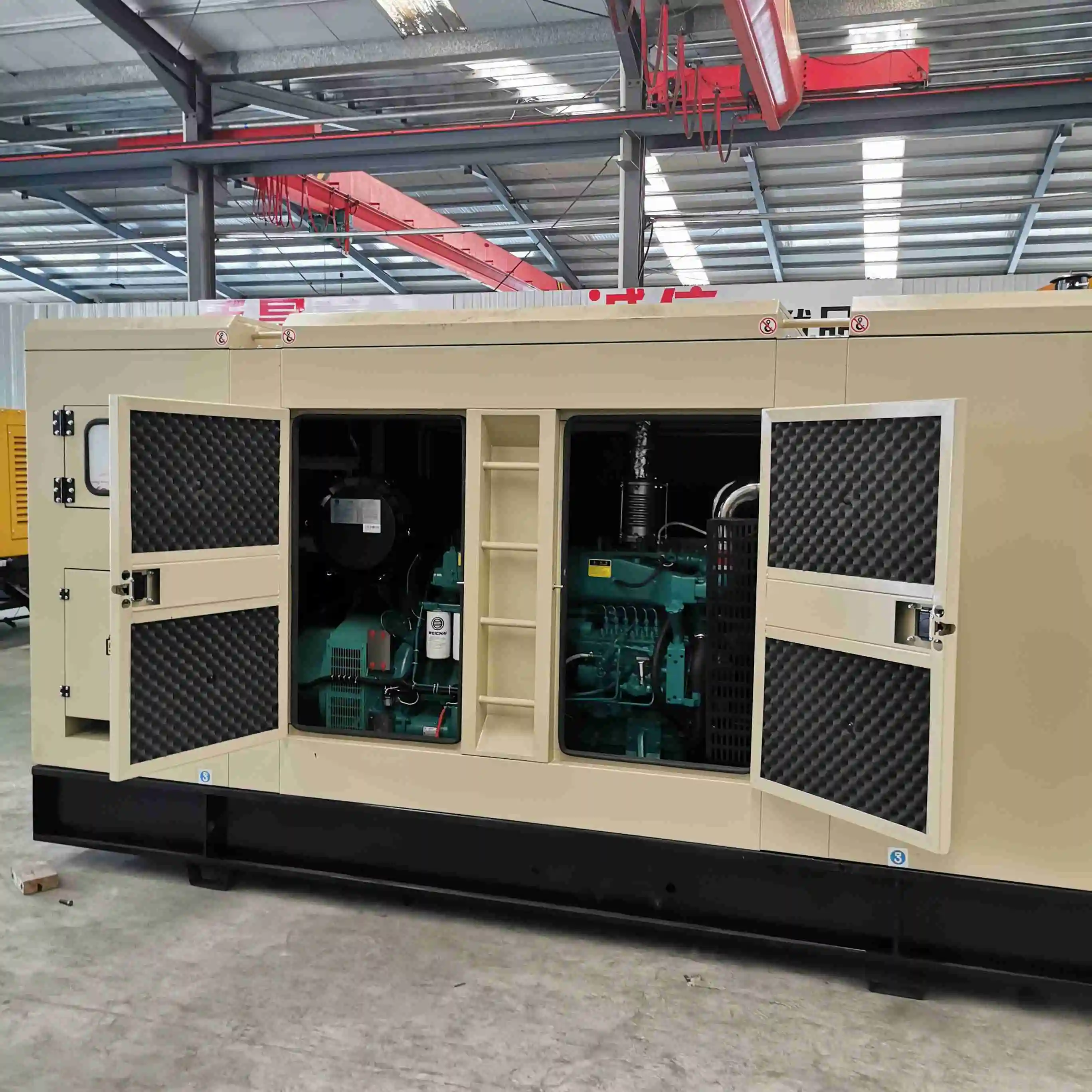 Low-Maintenance 30kw/50kw/100kw/150kw/200kw/300kw Super Silent Diesel Generator Sets Rated Voltage