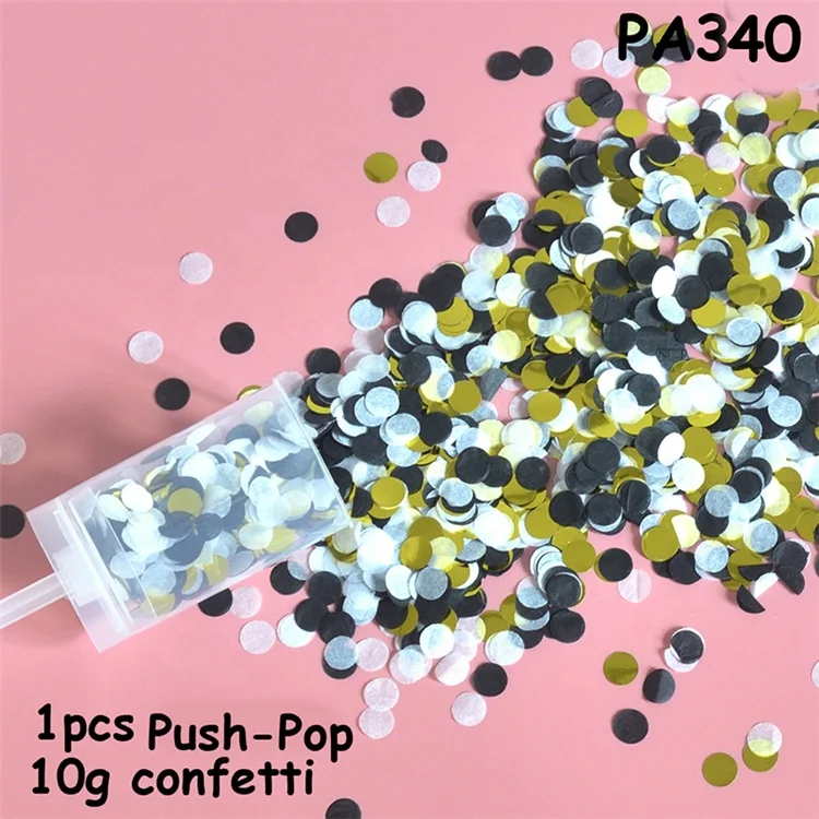 
Wholesale Push-Pop Mixed Confetti Wedding Birthday Decoration Confetti Poppers Biodegradable Supplies 