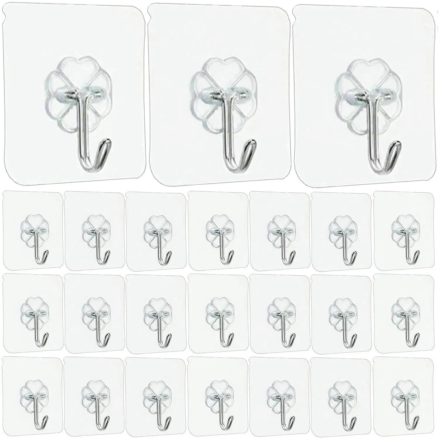 Hot selling free punch furniture hooks wall hanger hook strong transparent adhesive hook