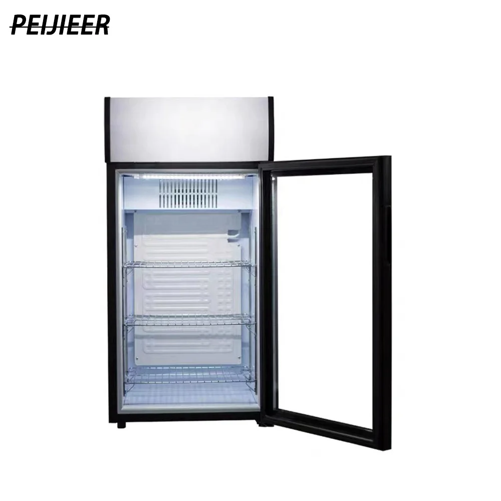 Good quality 25L no noise glass door portable small mini fridge for drinks