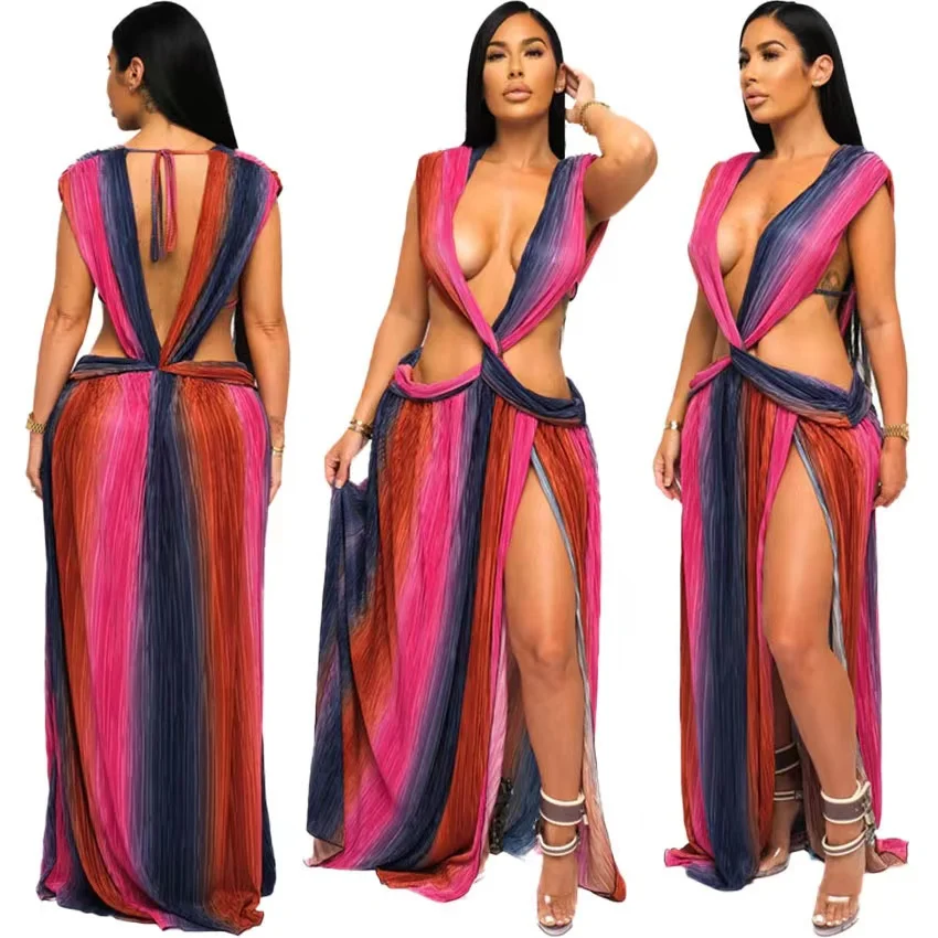 New Design Fashion Casual Stock ready for ship Women Summer Dresses