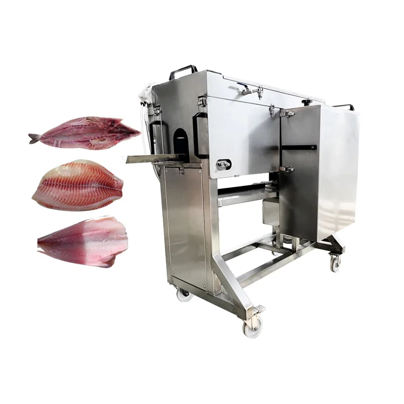 AICN CE certificated Small Fish Fillet Cutting Machine Brand New Low Price Fish Deboner Filleting Machine Butterfly Shape Back