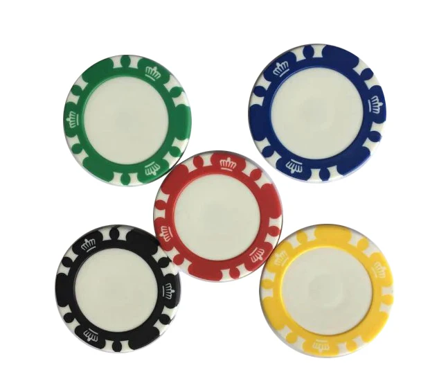 magnetic golf poker chip with ball marker with magnet