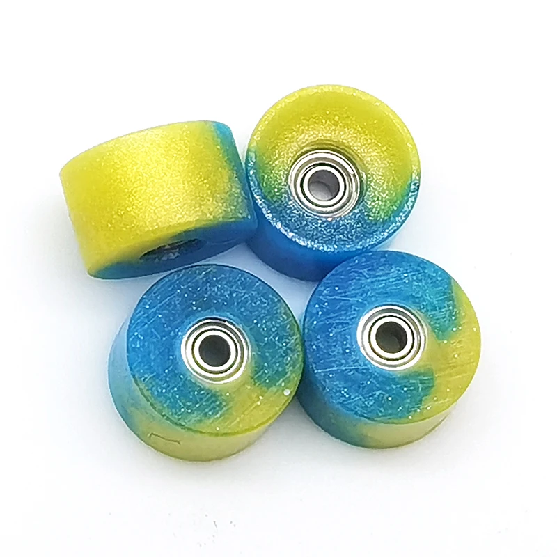 60D Epoxy Resin Urethane Fingerboard Wheels Slim Bowl Shaped 7.6mm/7.8mm/8.8mm Diameter ABEC-9 Stealth Bearings