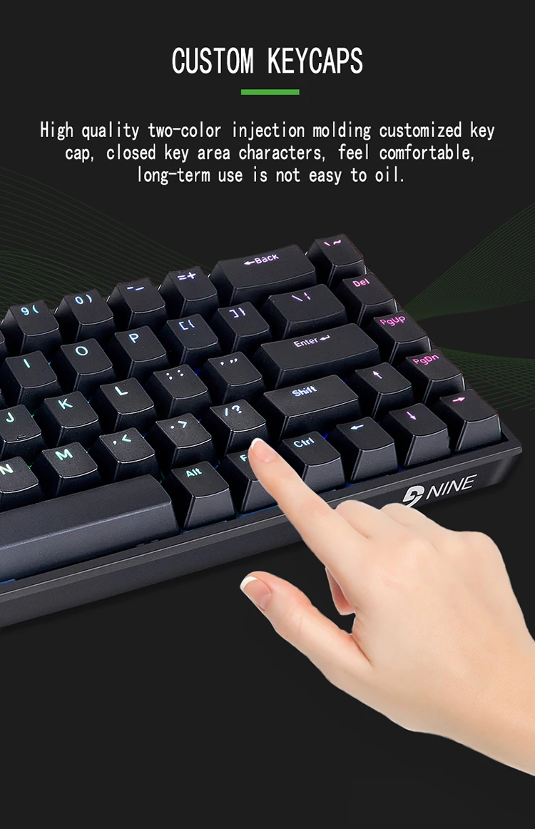 
Keyboard Mechanical Qwerty Keyboards Plank Gold Wireless Luxury Mk1000 Backlight Wireless Mechanic Keyboard 