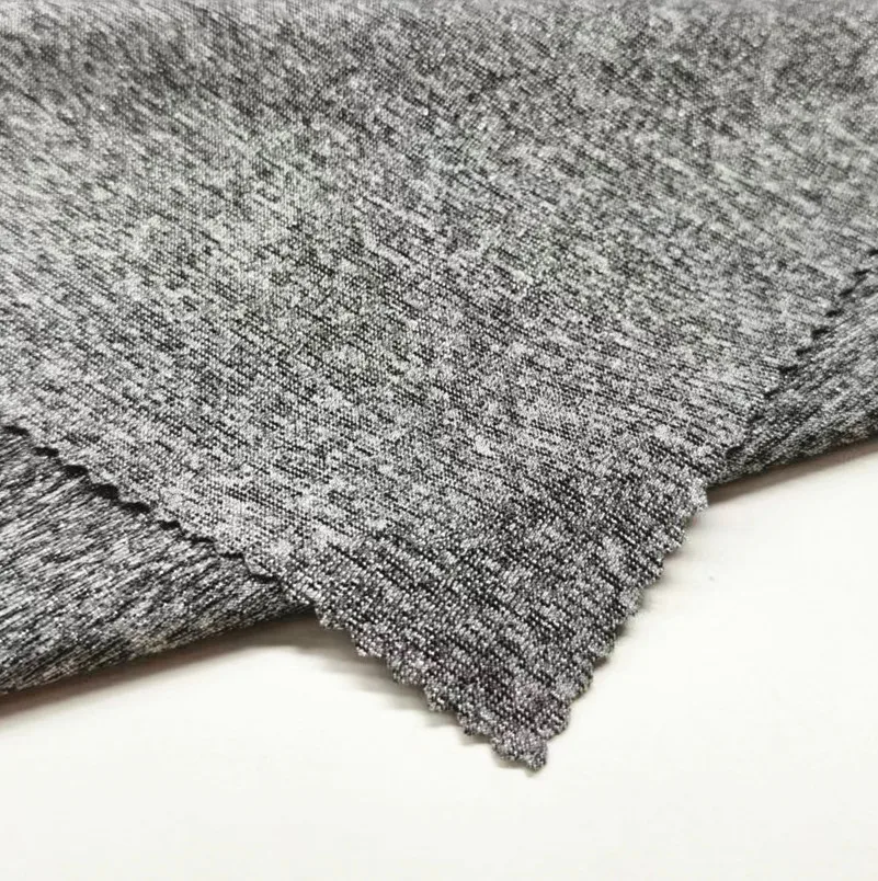 47 Nylon 33 Polyester 12 Metallic 8 Elastane Shiny Stretch Jersey Knitted Fabric For Underwear