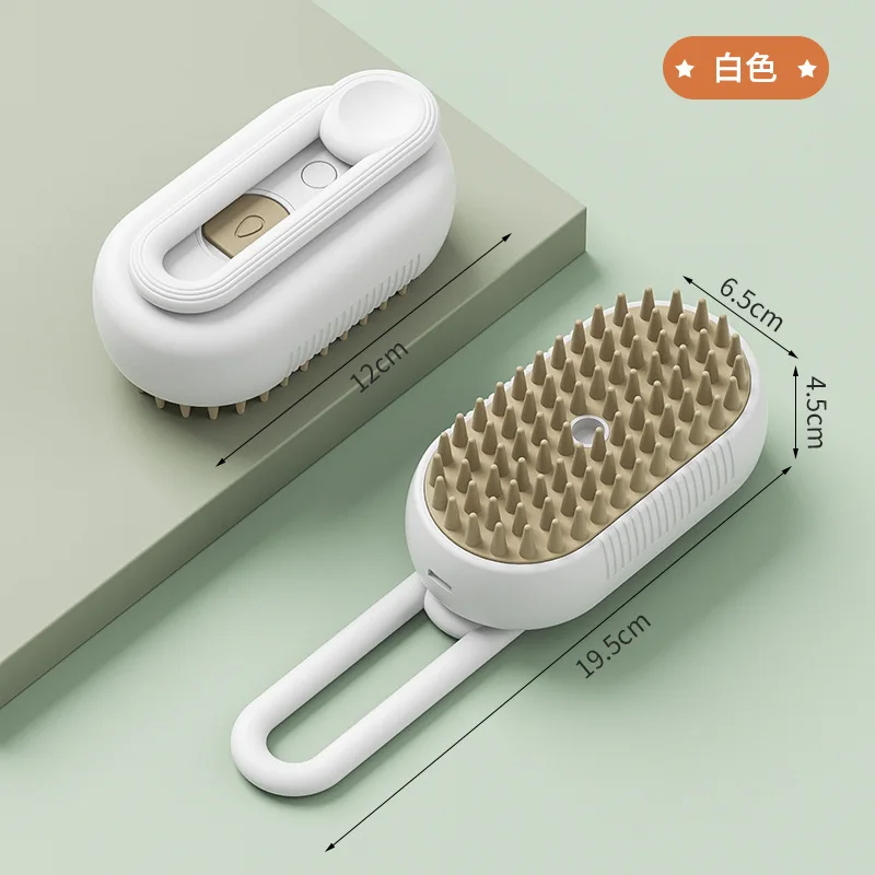 Pet supplier Effective steamy Grooming Brush Self Cleaning Automatically Dog Cat Slicker Brush hair remove Pet Comb