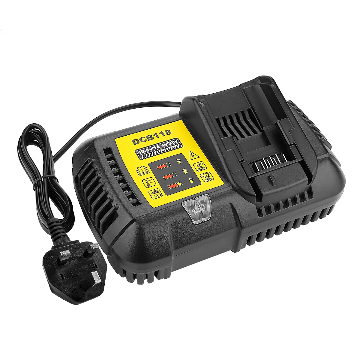 
IORENEW 10.8V 14.4V 18V 4.5A Lithium battery Charger Replaceable for De-walt DCB118 Power Tool Battery Charger 