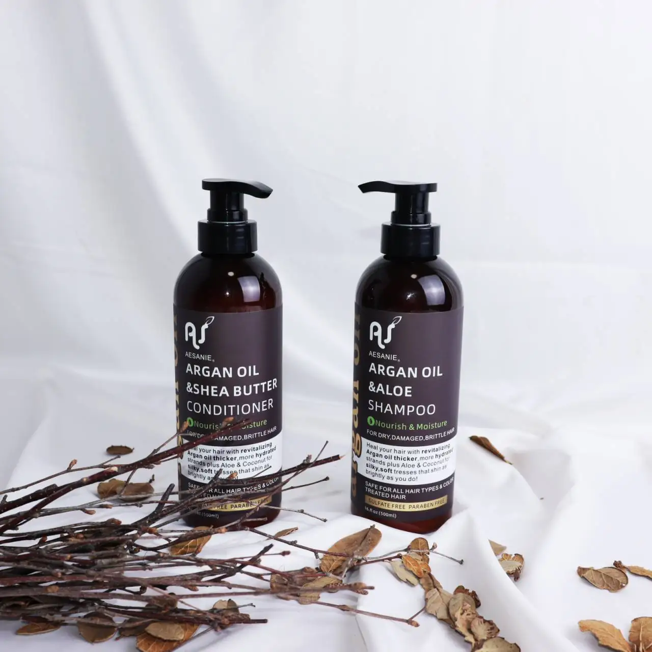 Explore Now Nourishing and Moisturizing Rinse-off  3 in 1 Organic Morocco Argan oil Shampoo and Conditioner set hair repair
