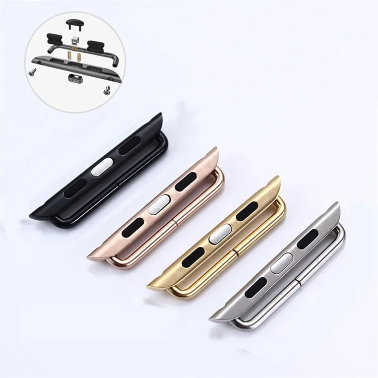 Пружинный стержень из нержавеющей стали 316 металлическая застежка для Apple Watch серии 6 7 8 коннекторы ремешков аксессуары