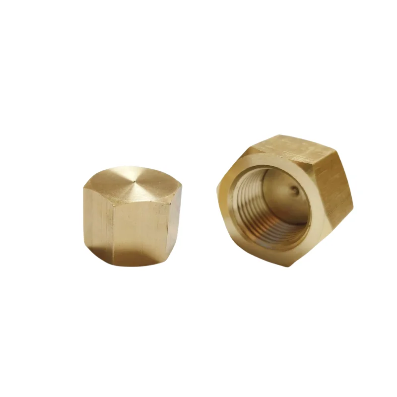 Uxcell Brass Cap G3/8 Female Pipe plug Fitting Hex Compression Stop Valve Connector