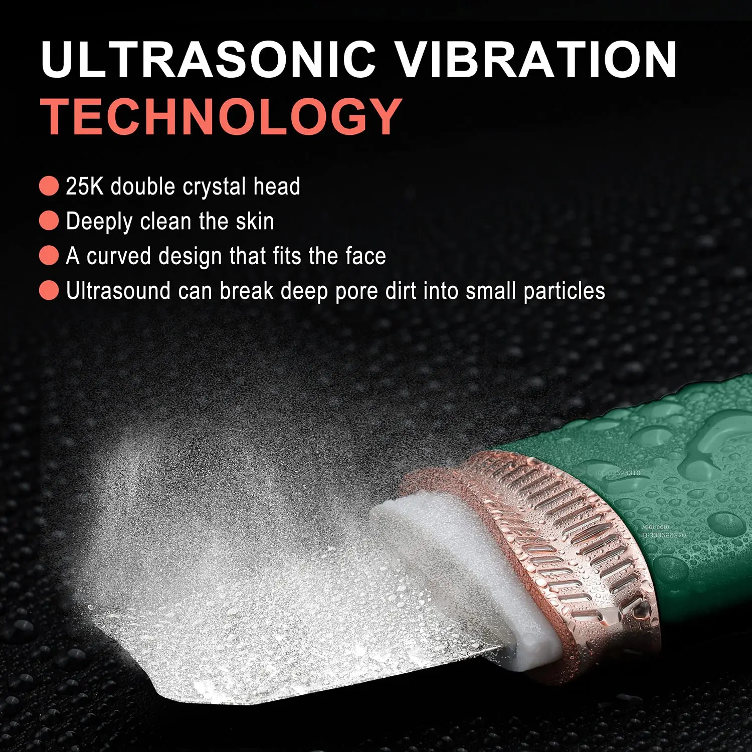 2022 Bigsmile Skin Scrubber Spatula Anlan Ultrasonic Skin Scrubber Deep Face Cleaning