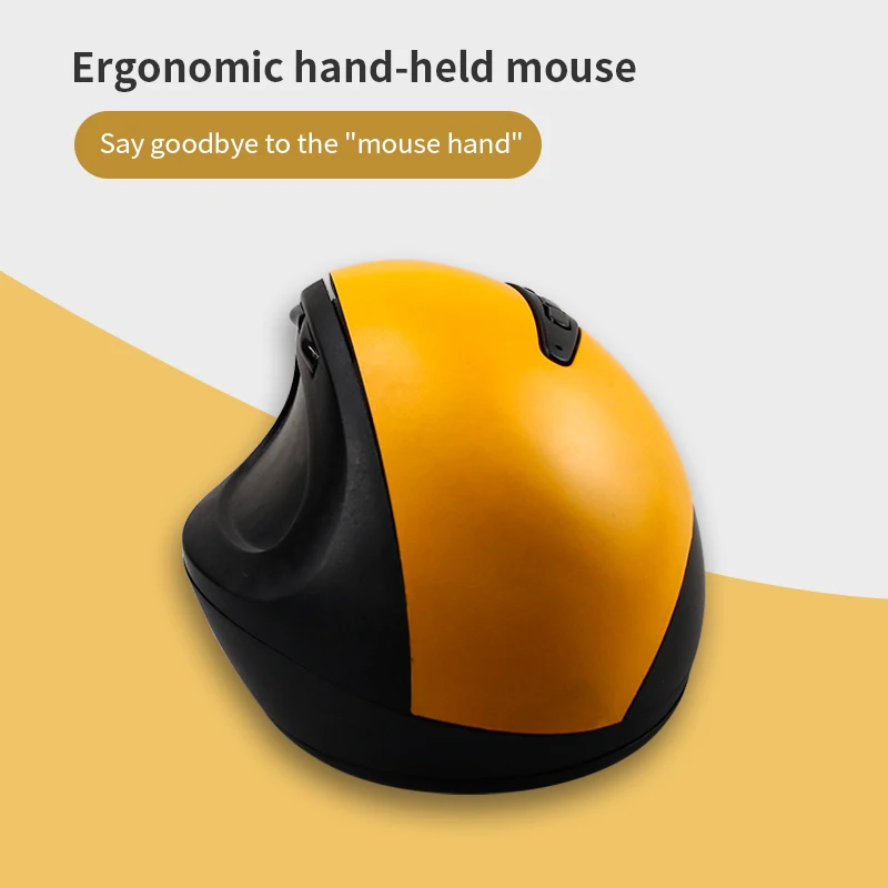 Machinery Modernization Factory Computer Wireless Ergonomic Vertical Mouse 800 / 1200 / 1600 DPI Laptop Accessories