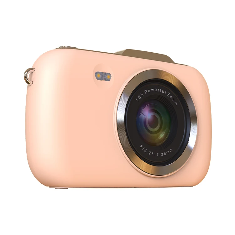 New student children gift camera for 4k/30fps video shooting 64mp photo travel small mini compact kids 18x zoom digital camera