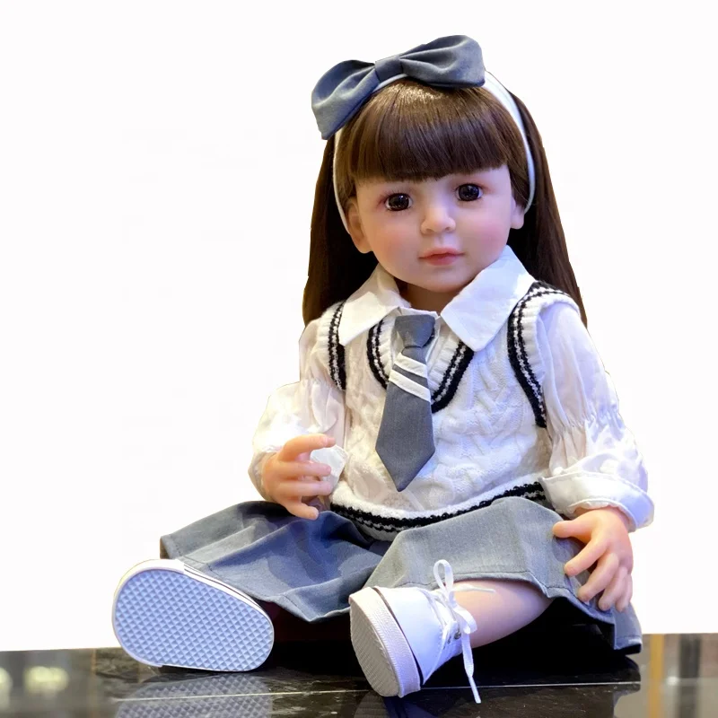 Bebe Lifelike Kids Playing Educational Pretend Doll Full Body Soft Reborn Dolls Toys for Girls