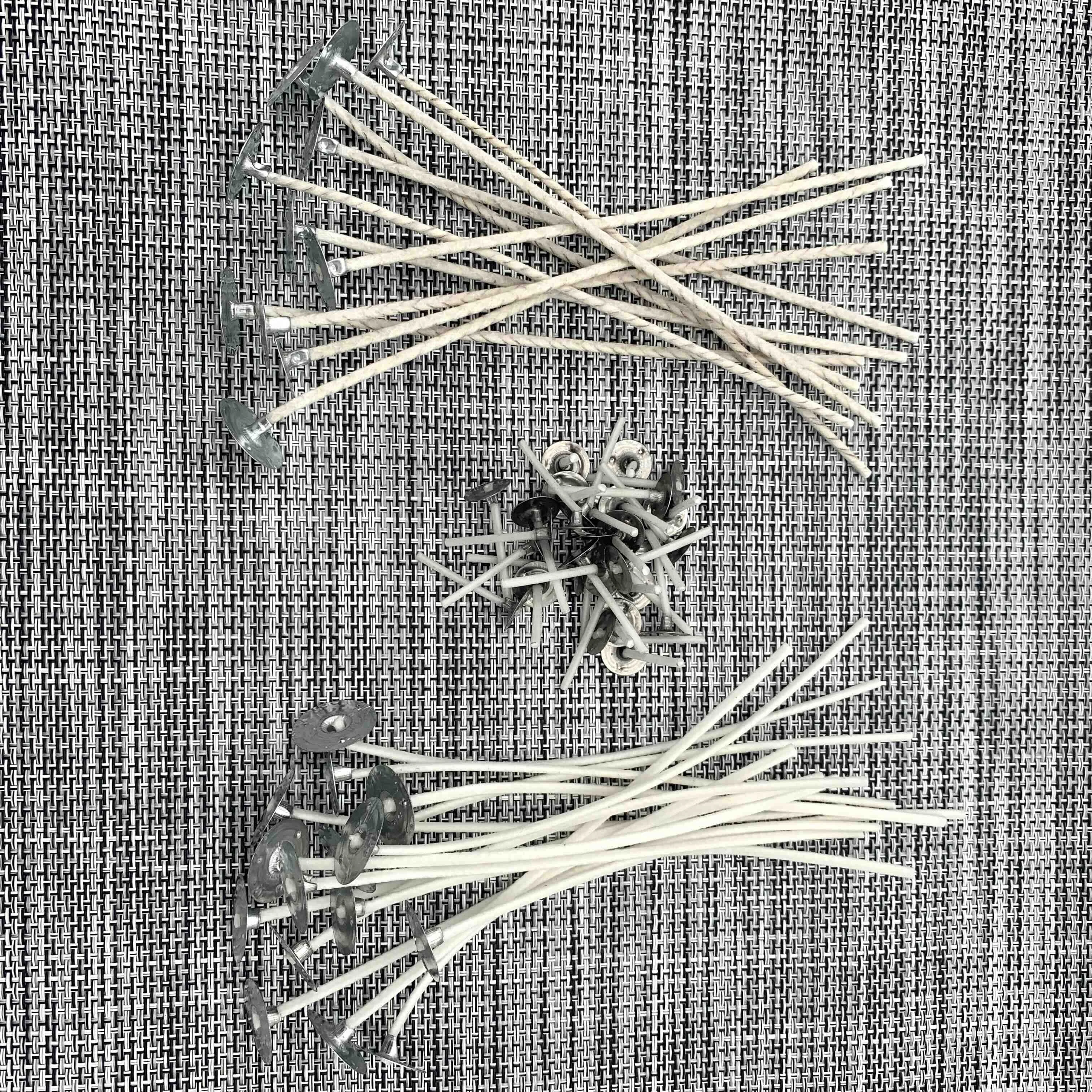 Hot Selling Product Pre Waxed Think Candle Wick with Wick Centering Device for Candle Making