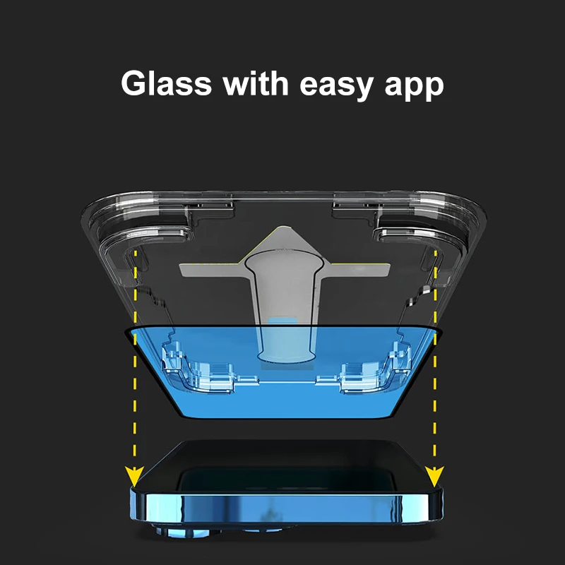 For iPhone 13 14 Pro max tempered glass installation for iphone easy install screen protector easy app installation kit