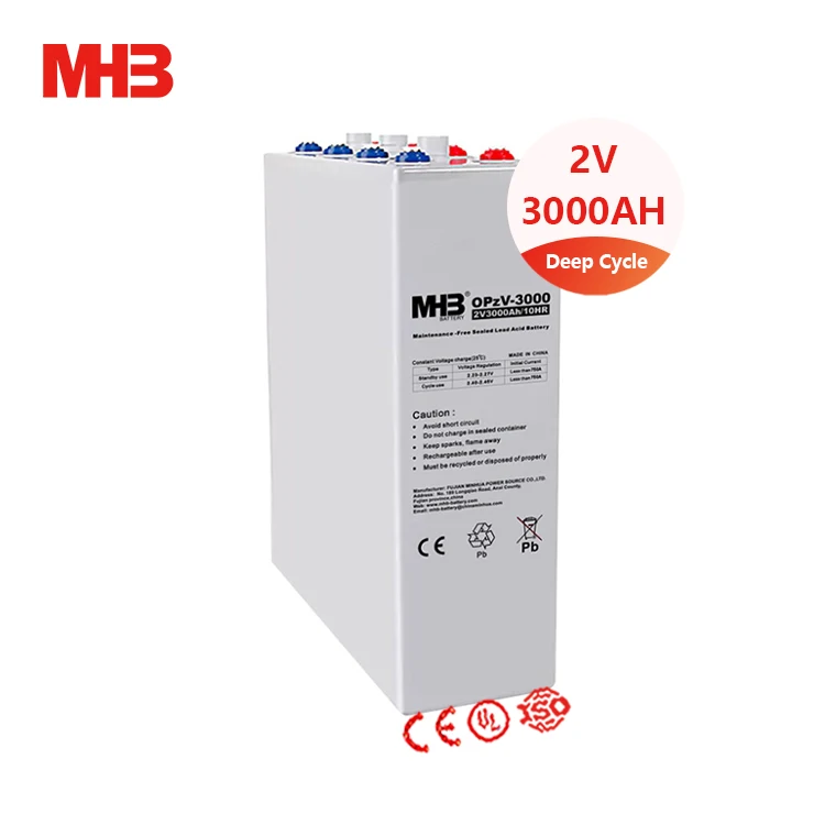 Оптовая продажа, свинцово-кислотный AGM 2 вольт, трубчатый 3000ah 2 V Opzv, лучший гель-аккумулятор глубокого цикла для телекоммуникационных систем связи