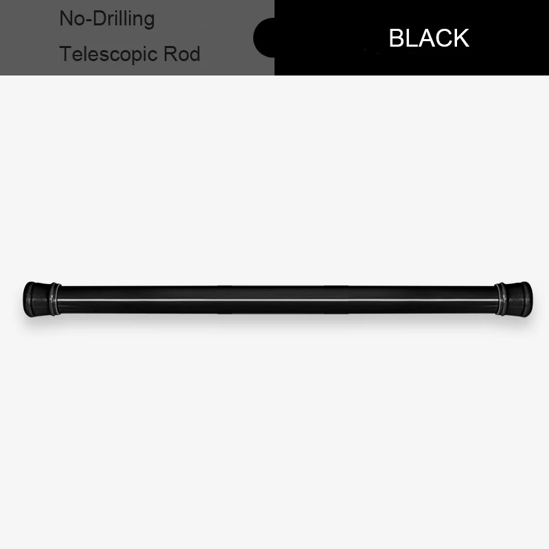 70-120cm Extendable Curtain Rod Adjustable Pole Telescopic Rod Spring Tension Curtain Rod Curtain Pole for Bathroom Shower