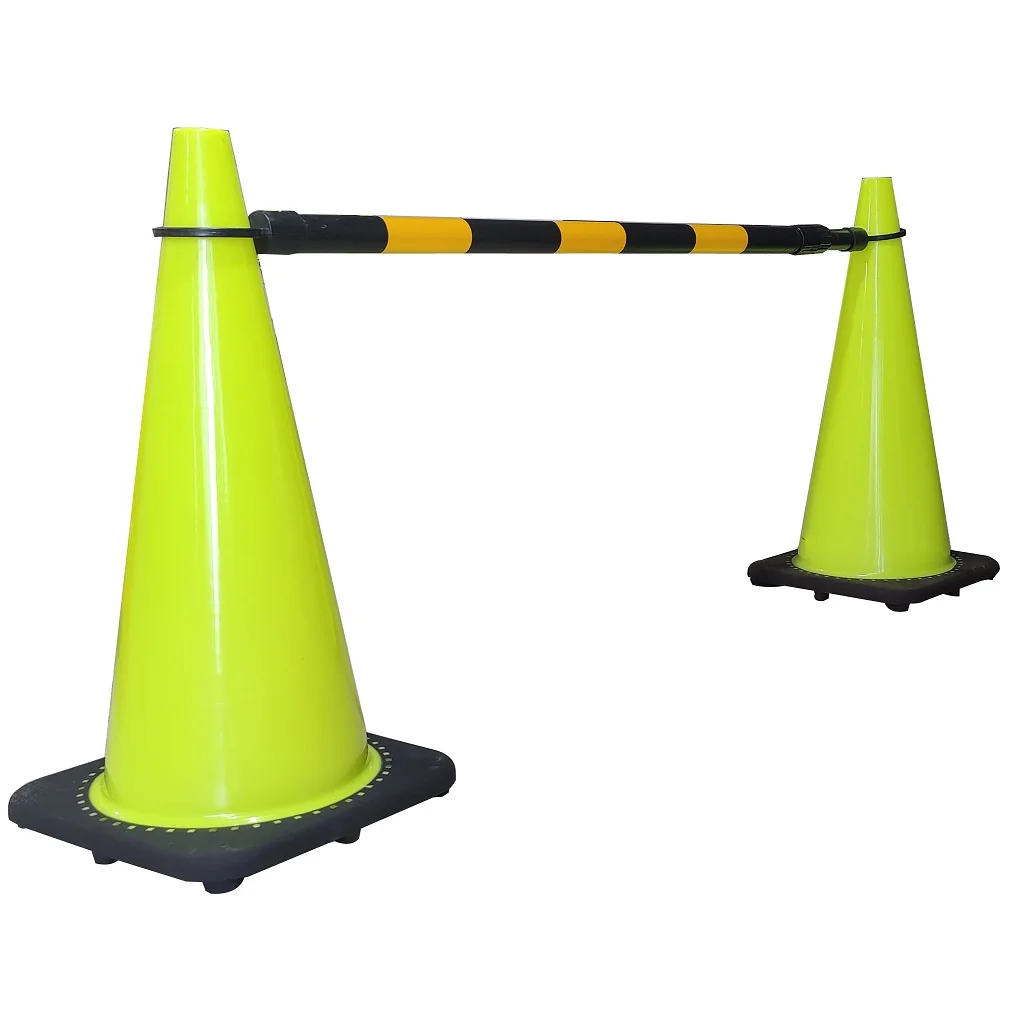 length230cm extendable traffic cone bar traffic cone adapter delineator bar