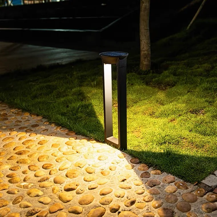 Outdoor Solar Gate Light  Solar Powered Bollard Lawn Lamp Villa Landscape Pillar Post LED Solar Garden Light