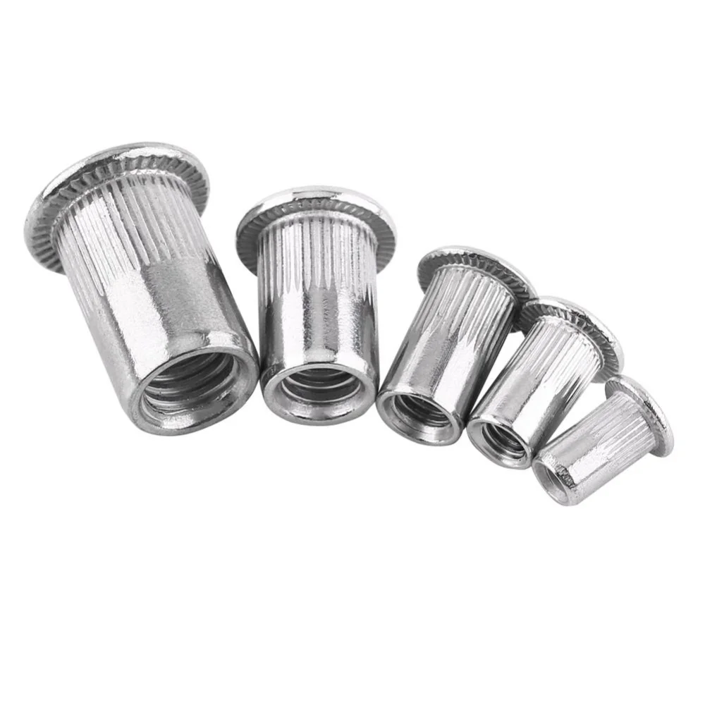 OEM Color Zinc Plated Round Head M3 M4 M5 M6 M8 M10 M12 Threaded Rivet Nut
