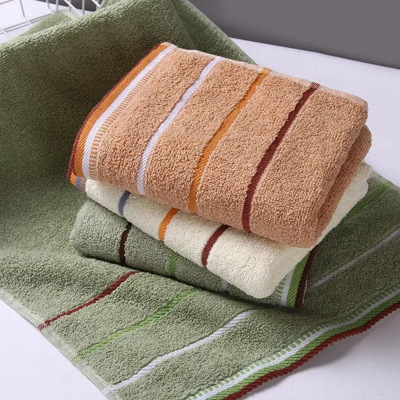 100% Cotton Bathroom Hand Towel Thickened Face Hair Towels Bathroom Adults Hotel Travel   Water Absorption