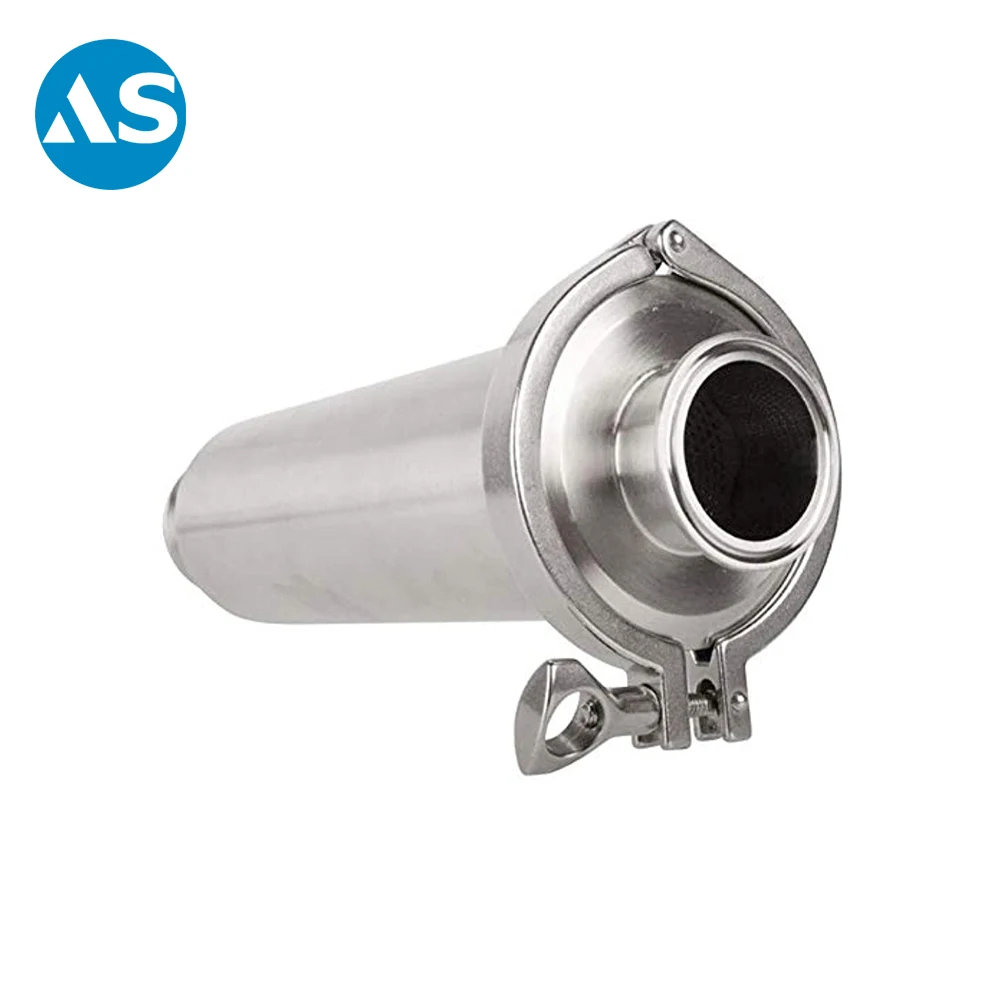 Food Industry Stainless Steel Straight Welding Inline Strainer Filter