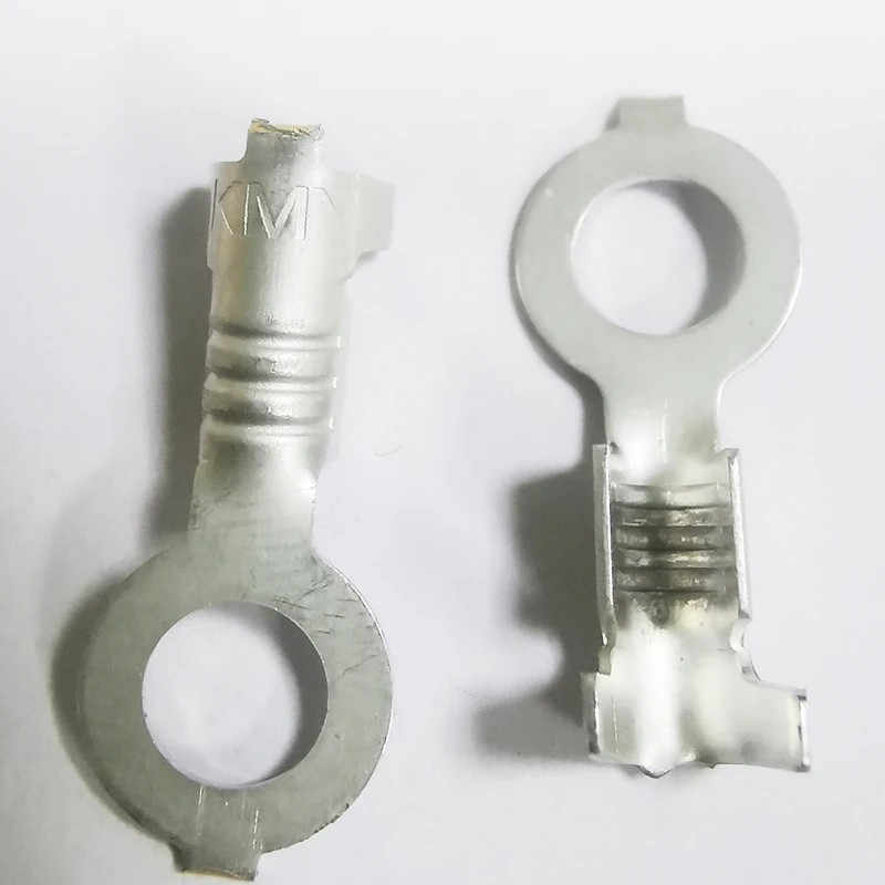 tinned copper crimp terminals plug to pin cable assembly connector lugs 1.25-3 terminal ring insulated 3mm for ground wire