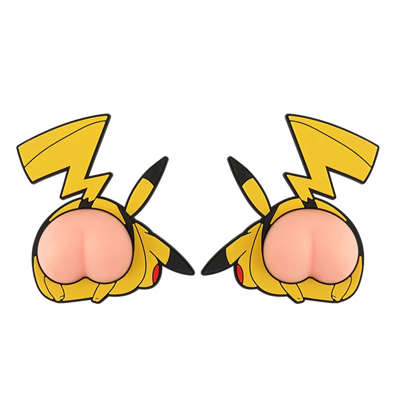 2022 3D Dynamic Cartoon Butt Car Door Protector Edge Corner Guard Protective Bumper Sticker Furniture Door Silicone Protector