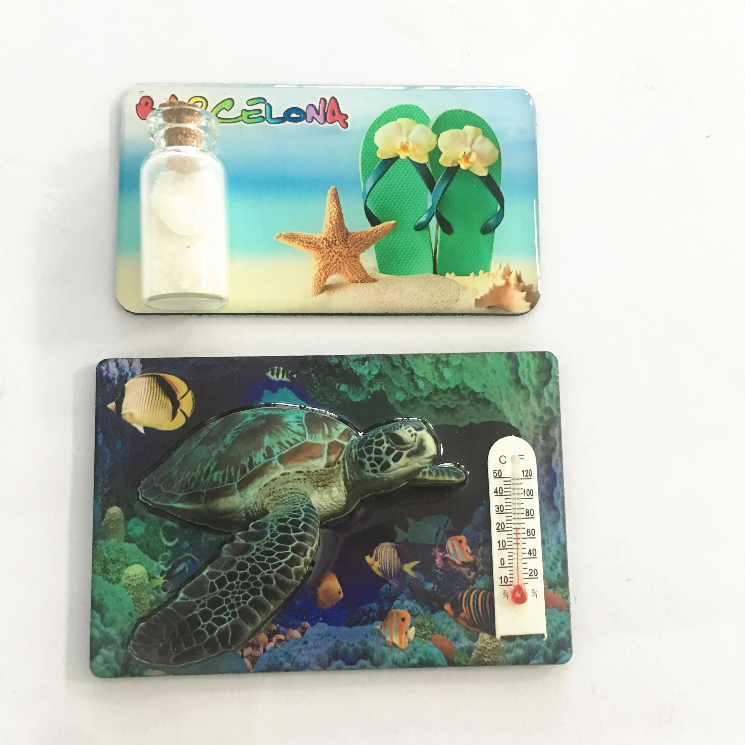 Malaysia beach cute art cartoon animal epoxy fridge magnet sticker