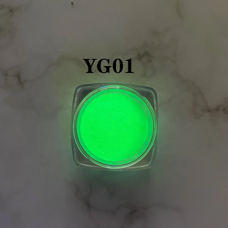 Long-lasting high luminous powder glow in the dark pigment for nail polish epoxy resin diy craft