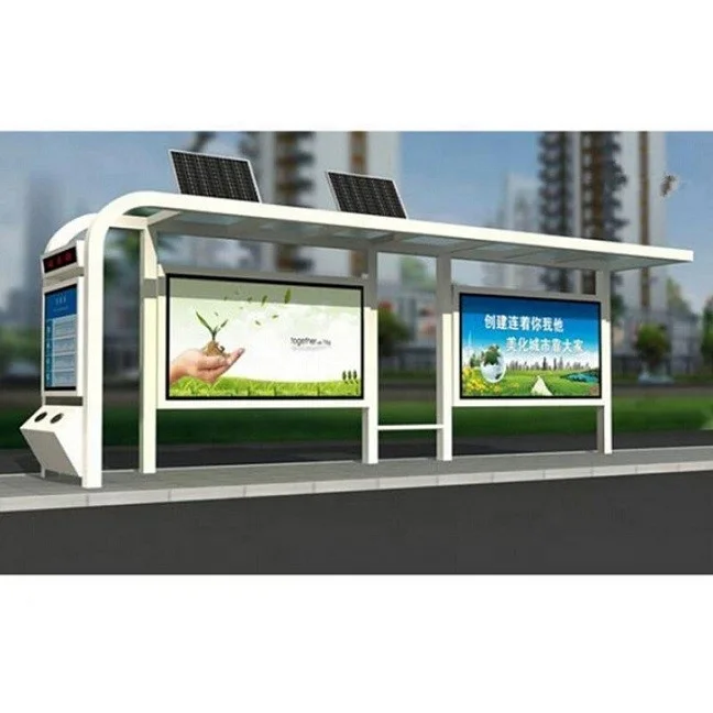 new design bus shelter/ LED light box/ advertising light box bus station