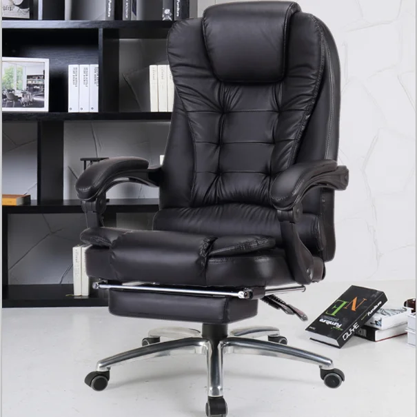 High Quality High Back Office Executive Swivel Chairs Ergonomic Leather Office Chair 10 Fabric Massage Office Furniture Modern