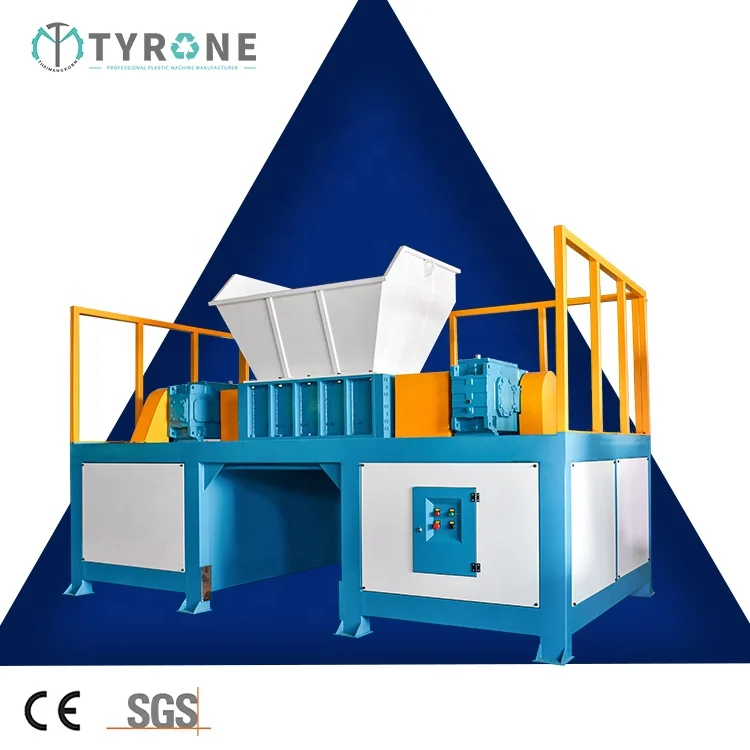 Guangzhou Hard Drive Double Shaft Shredder Shreder Machine for Plastic Tyre Shredder Machine Scrap Metal Shredders