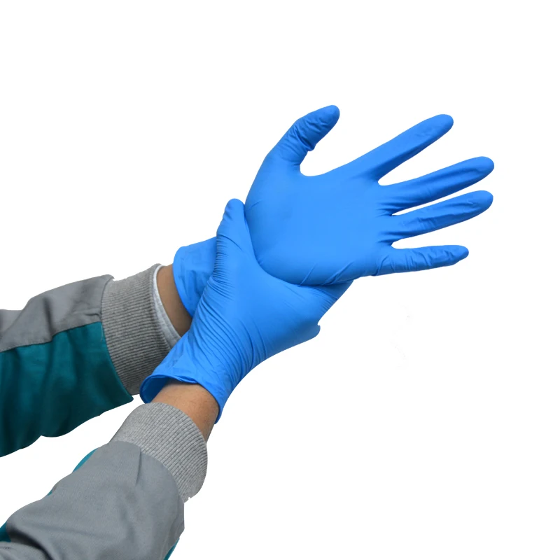 Working gloves nitrile powder free examination gloves