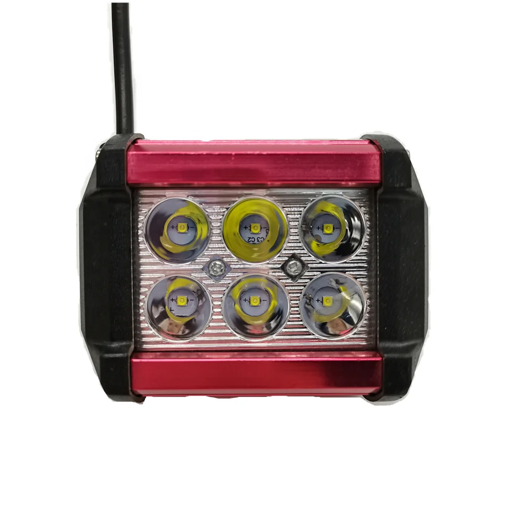 18W small LED car truck boat work light LED car fog light IP68 waterproof installation is convenient and supports customization