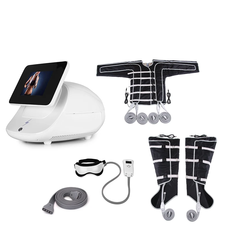 Air wave Pressotherapy Lymphatic drainage far infrared pressotheraphy massage body slimming machine with lymph drainage suit