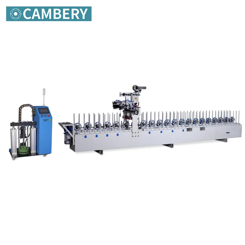 Высокая конфигурация PUR горячего расплава клей профиль упаковочная машина pe деревянная рама PUR клей упаковочная машина