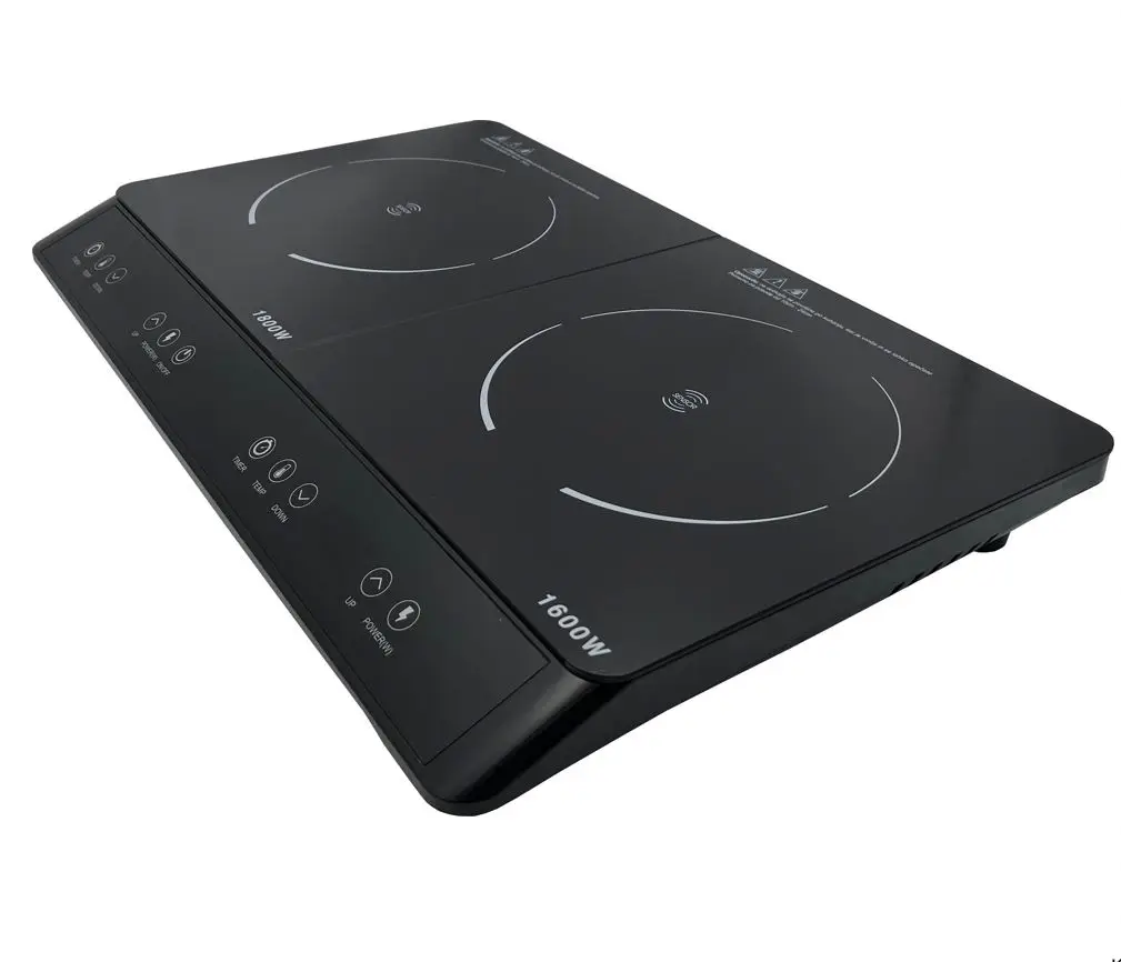 Двойная горелка OEM ODM, оптовая продажа с завода, Прямая поставка с двух горелок, электрическая индукционная двойная варочная панель, варочная панель