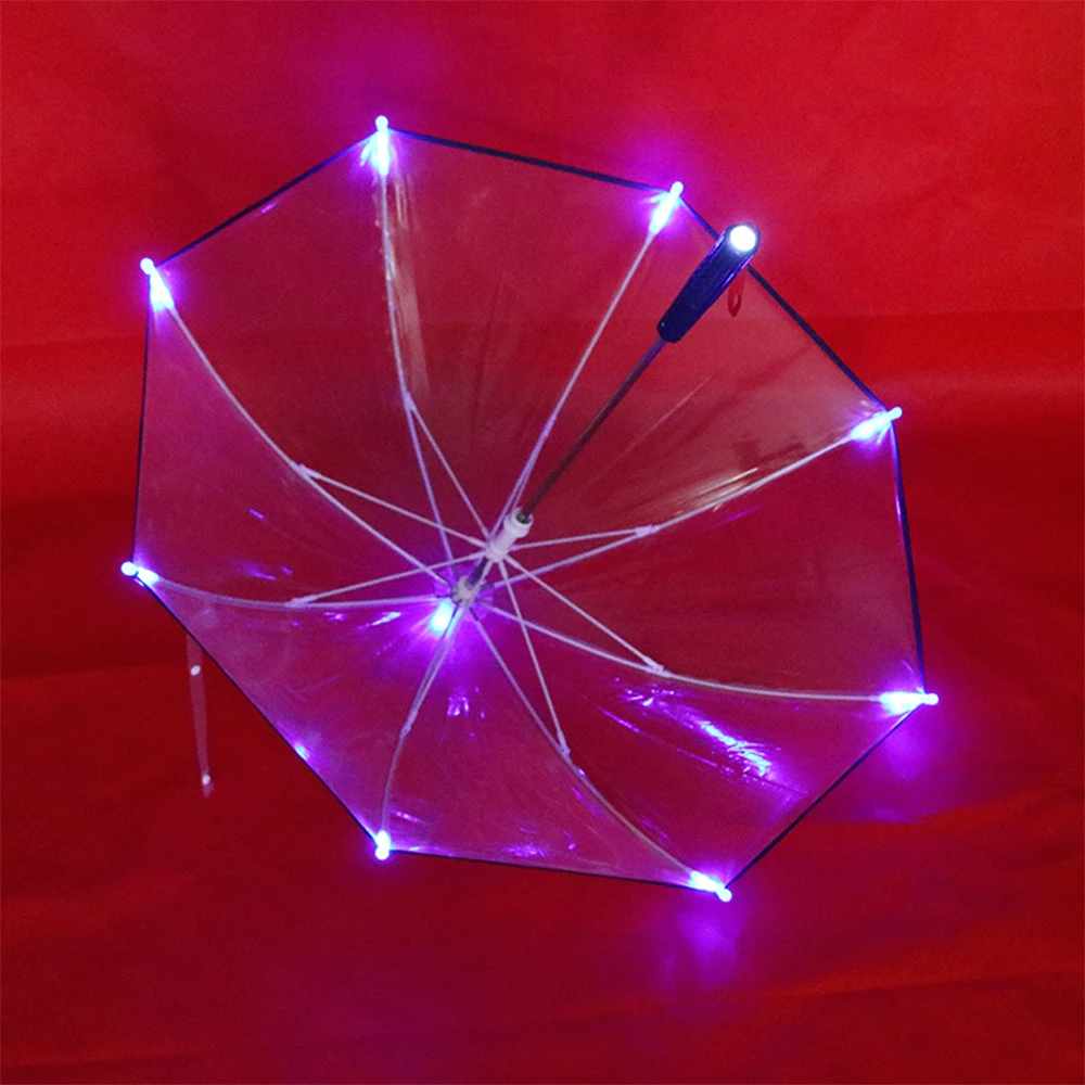 Promotional Semi-Automatic Straight POE Clear Transparent,Umbrellas Showcase Your Brand in Chinese Style/
