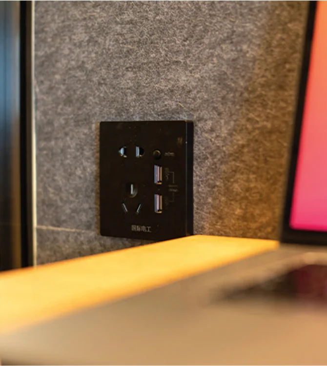 Telebooth modular office booth soundproof  phone booth with fresh air system