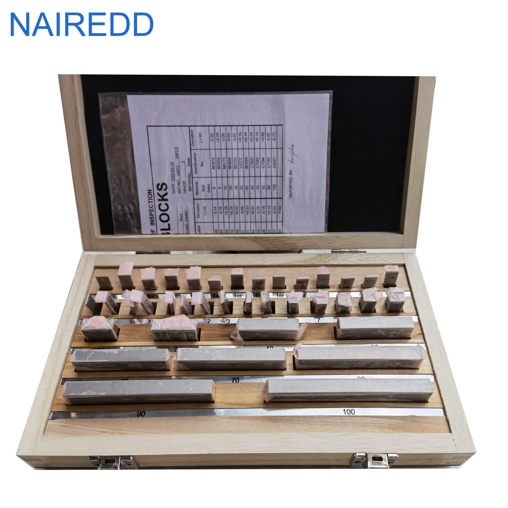 Gage blocks set 38 Grade 1 Gauge Block Sets Metric  Rectangular Metric  Rectangular