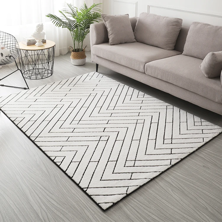 European Style 100% Polyester Jacquard Floor Carpet Living Room Bedroom Carpet Rugs