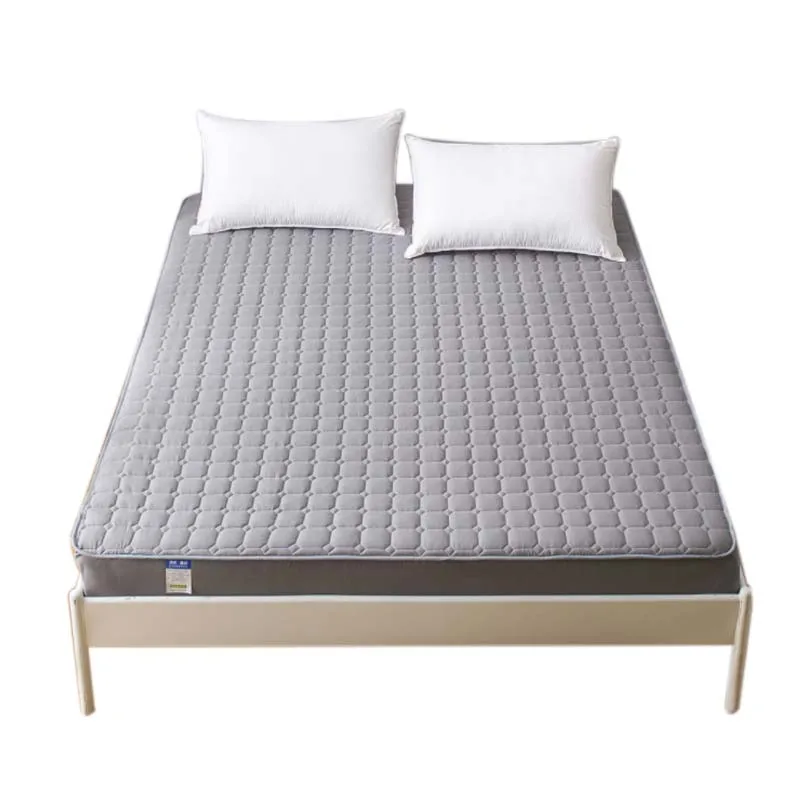 Горячая Распродажа утолщенный хлопковый нескользящий матрас защитный чехол однотонный зимний теплый для